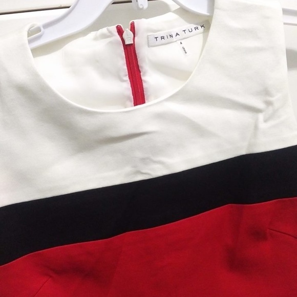 Euc size 4 trina turk derain colorblock dress - Picture 3 of 4